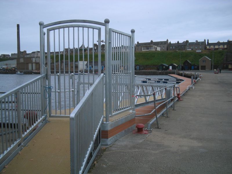 Photo: Pontoons Ready At Wick Harbour