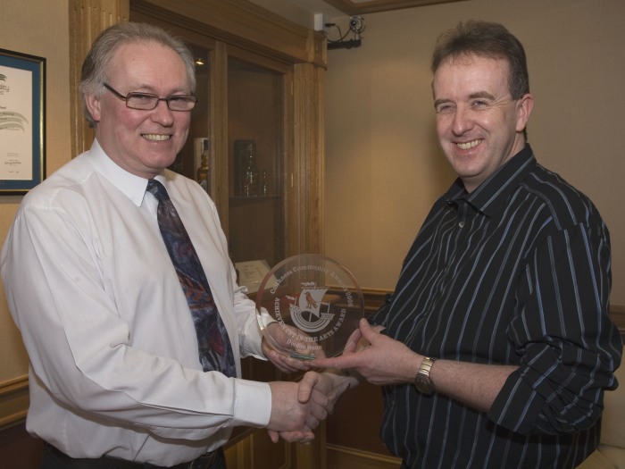 Photo: Achievement In the Arts - Gordon Gunn presented later by Murray Lamont