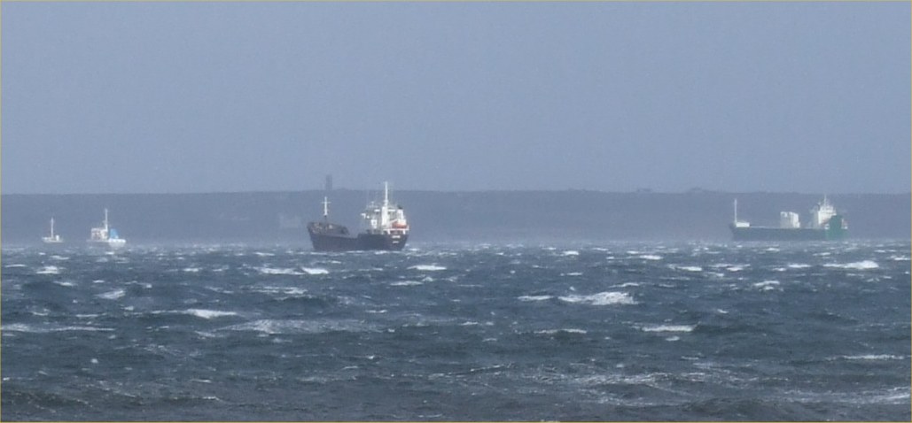 Photo: Ships Sheltering In Sinclair Bay