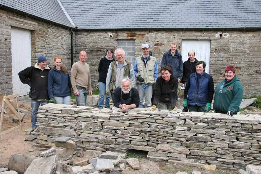 Photo: Drystone Walling Course Participants