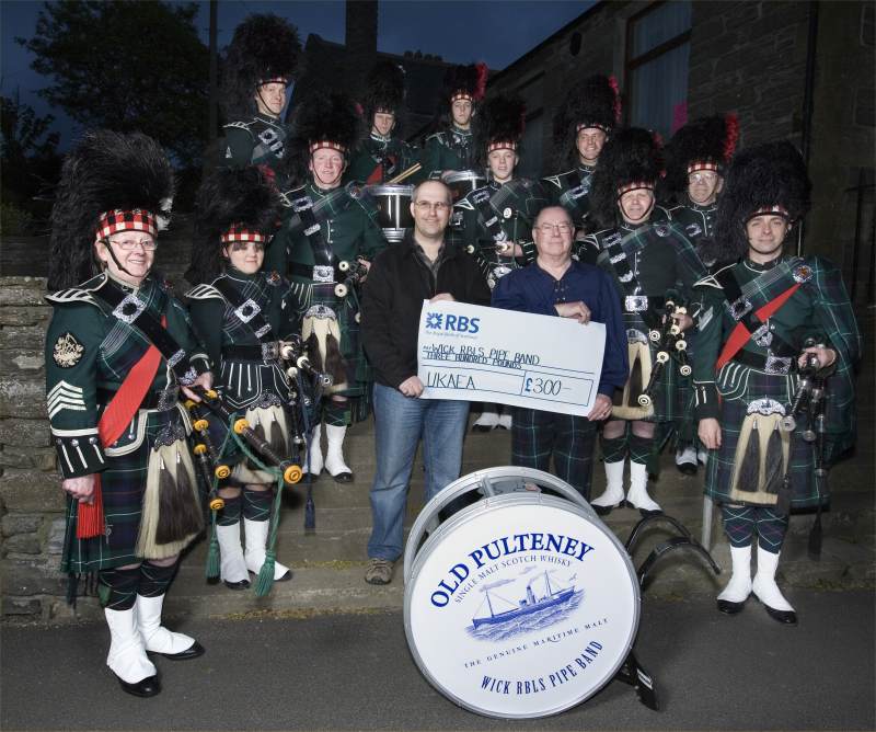 Photo: UKAEA Donation For September Pipe Band Festival In Wick