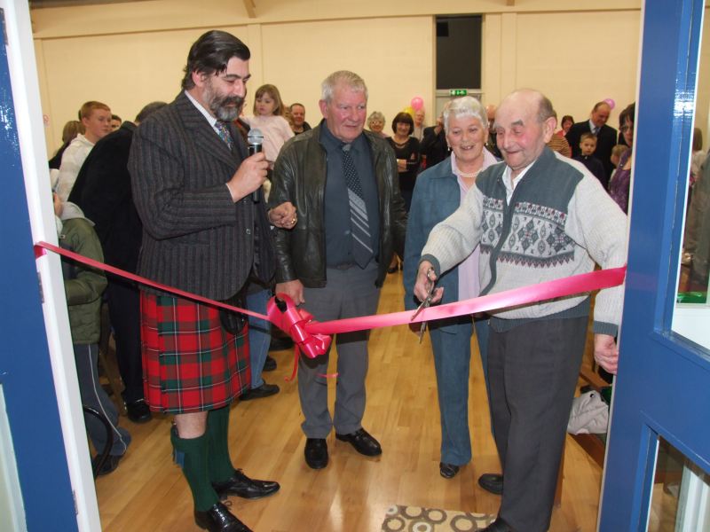 Photo: Tommy Dunnet Cuts The Ribbon To Open New Keiss Hall
