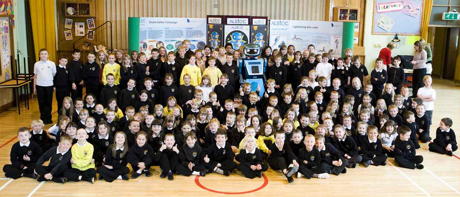 Photo: Oscar Delivers Safety Messages At Mount Pleasant School