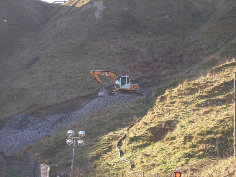 Photo: Scrabster Hill Repair Work Goes On One Year After Rainfall Collapse