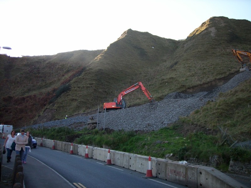 Photo: Scrabster Hill Repair Work Goes On One Year After Rainfall Collapse