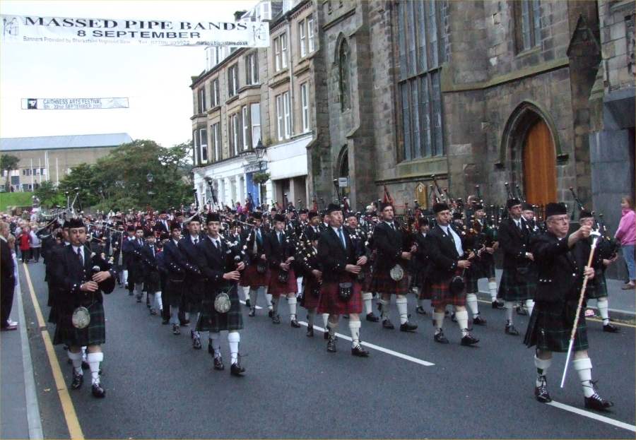 Photo: Massed Pipe Bands At Wick