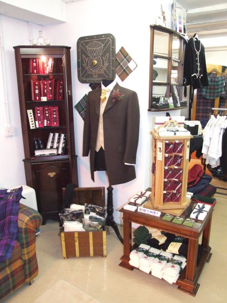 Photo: Inside Blackstairs Highland Wear Kilt Shop