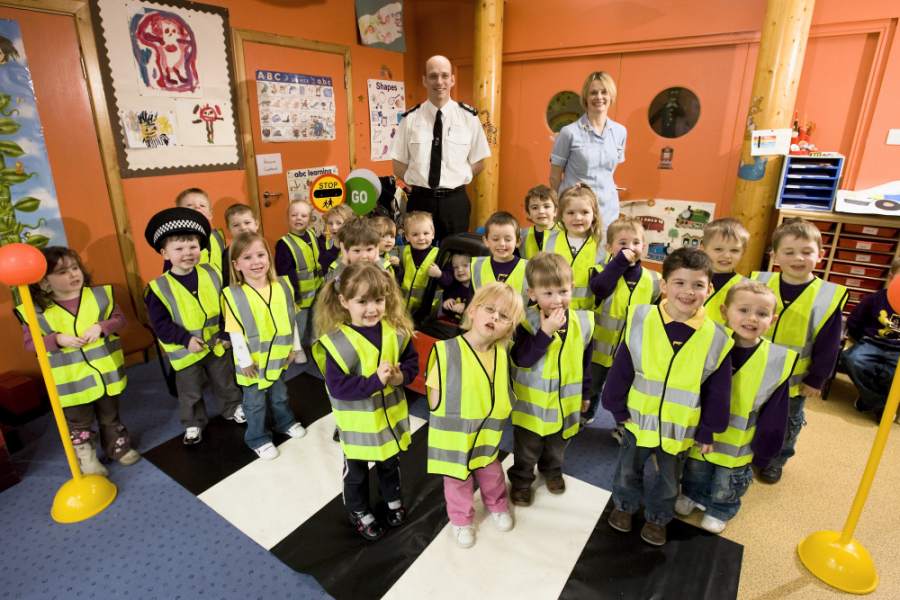 Photo: Dounreay Communities Fund Donated Hi-visibility Waistcoasts To Playden Nursery
