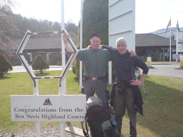 Photo: Noel McKay and Kenny Finlayson Walked the West Highland Way For Pennyland School