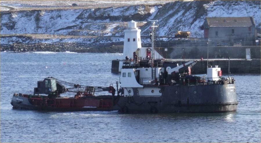 Photo: MV Shearwater - Dredging At Wick Harbour