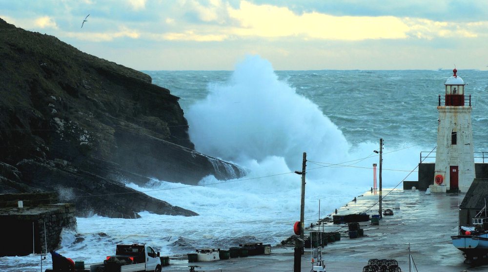 Photo: Winter Gales At Lybster Harbour