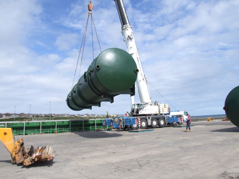 Photo: Tanks Arriving At Wick For Caithness Oil At Lybster