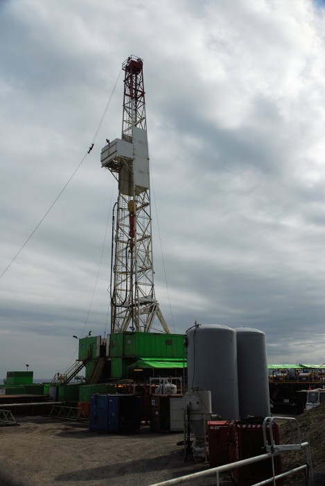 Photo: Caithness Oil Preparing To Drill At Lybster