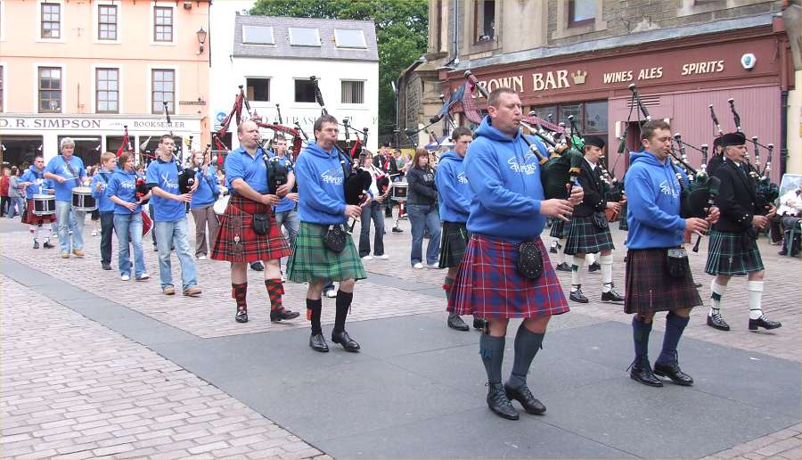 Photo: The Pipers Trail At Market Square Wick