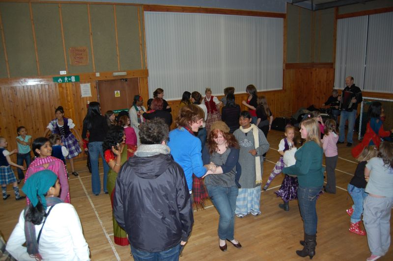 Photo: Wick Youth Club Ceilidh With Global Xchange Volunteers