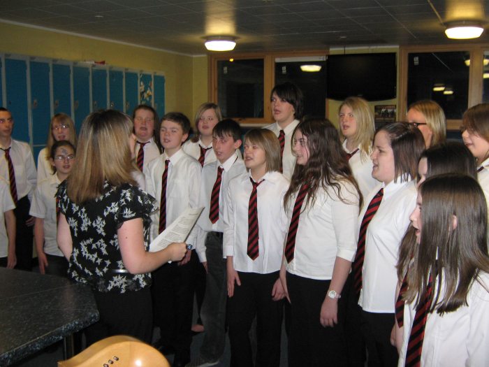 Photo: Thurso High Choir Practicing For The Big Sing