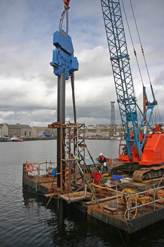 Photo: Wick Harbour Marina Under Construction