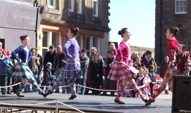 Photo: Easter Parade For Wick Pipe Band And Dancers
