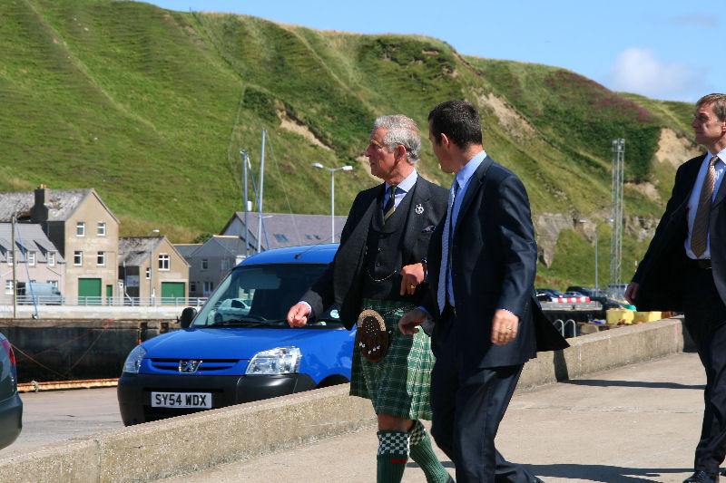 Photo: Prince Charles At Scrabster, Caithness