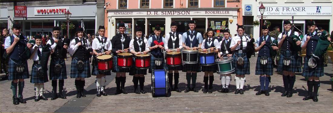 Photo: Highland Youth Pipe Band At Wick For Armed Forces Day