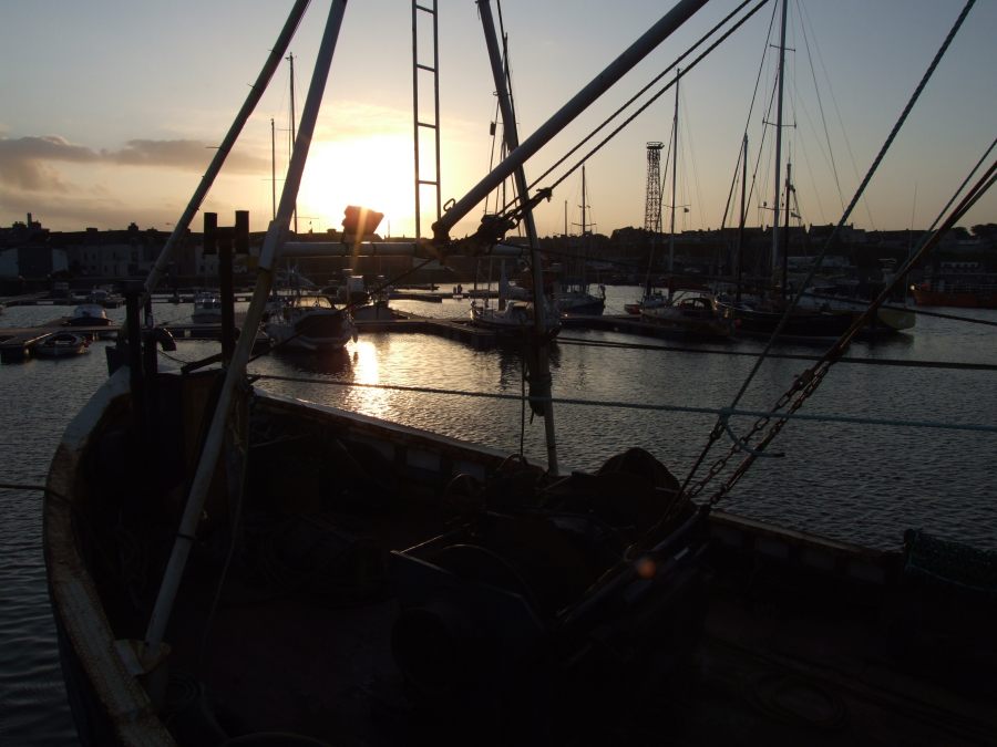 Photo: Wick Harbour Sees New Dawn At Sunset