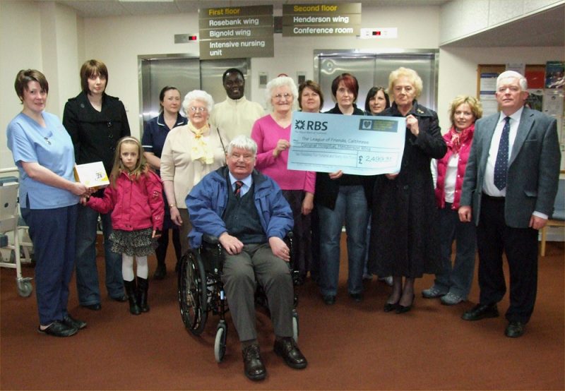 Photo: North Action Group Wind Up And Hand Over £2499 To Hospital