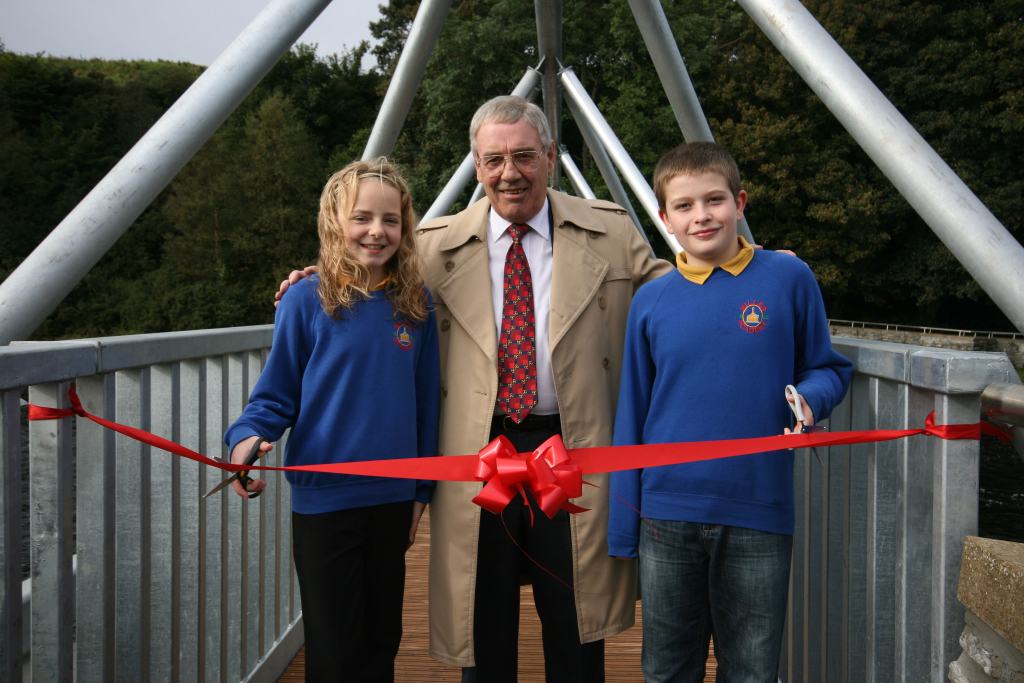 Photo: Councillor John Rosie With James Rollinson and Katie Moar Of Miller Academy