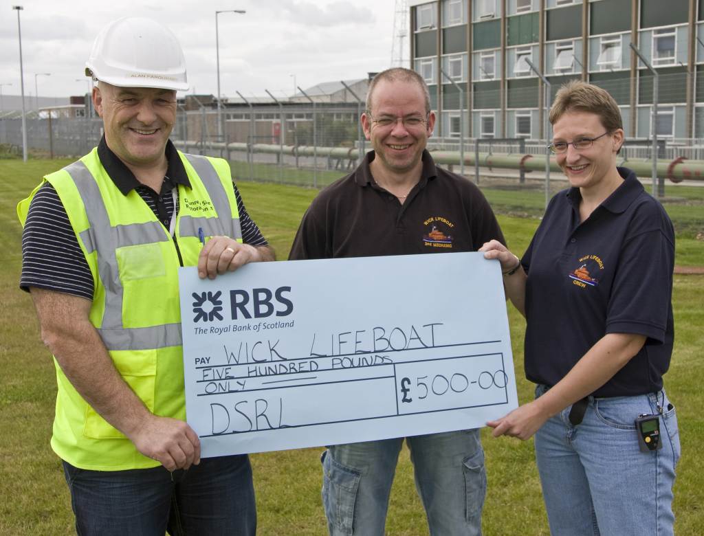 Photo: Dounreay Donations To Caithness Charities - Wick Lifeboat