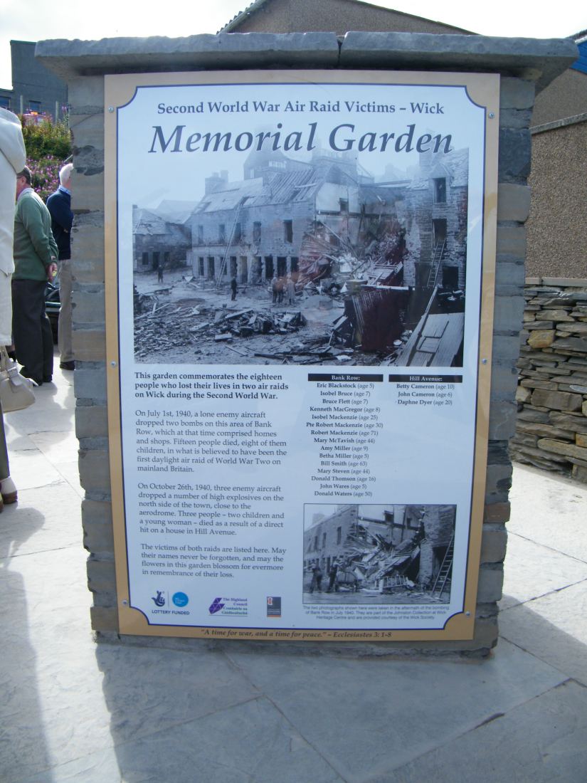 Photo: Memorial Garden At Bank Row, Wick