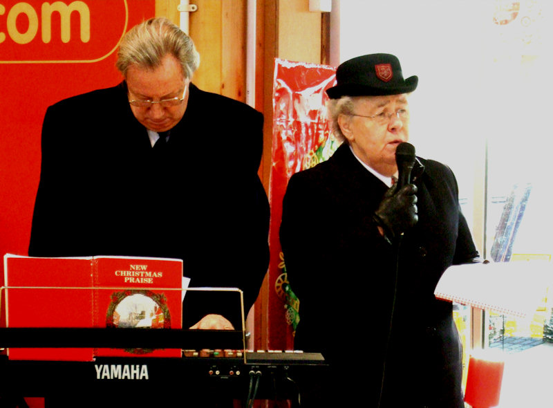 Photo: Salvation Army Band Play Christmas Carols At Tesco Wick