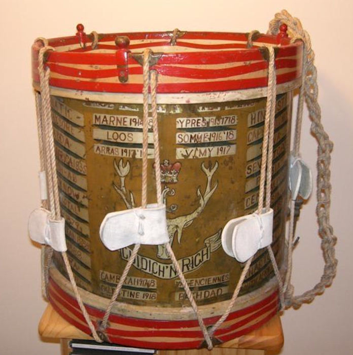 Photo: Antique Drum Gifted To Wick Pipe Band