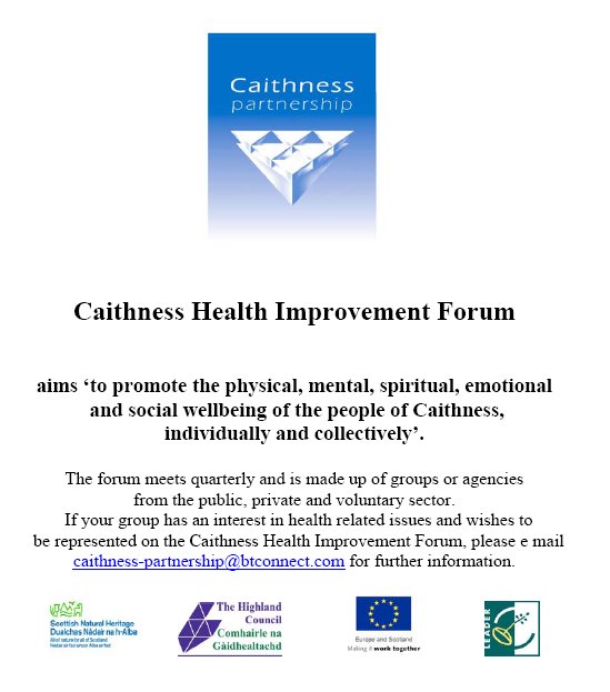 Photo: Caithness Helth Improvement Forum