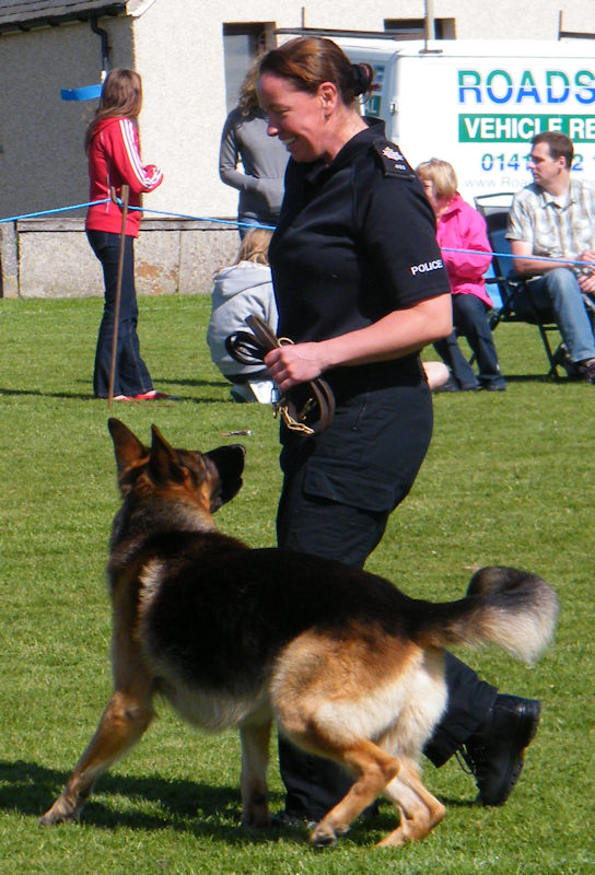 Photo: Dounreay Police Dogs Demonstration At Keiss Gala
