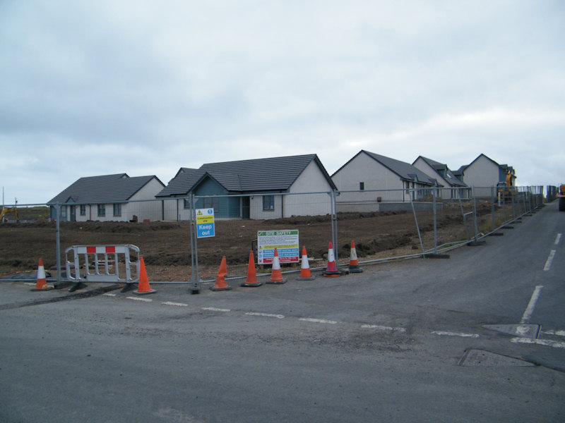 Photo: New Houses Near Battery Road, Wick Nearing Completion