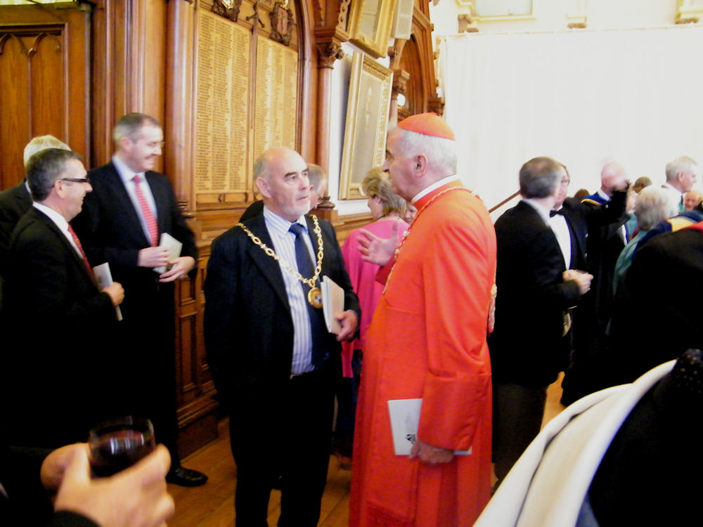Photo: HIS EMINENCE KEITH PATRICK CARDINAL O'BRIEN First Cardinal To Visit Town House, Inverness