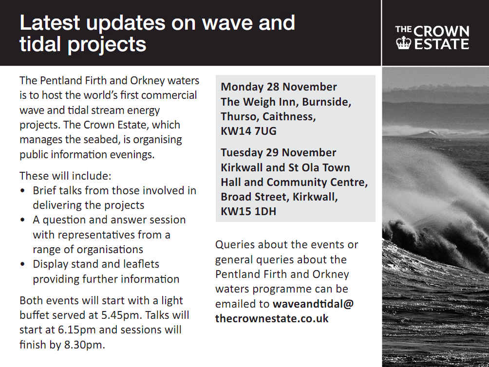 Photo: Crown Estate - Wave and Tidal Projects
