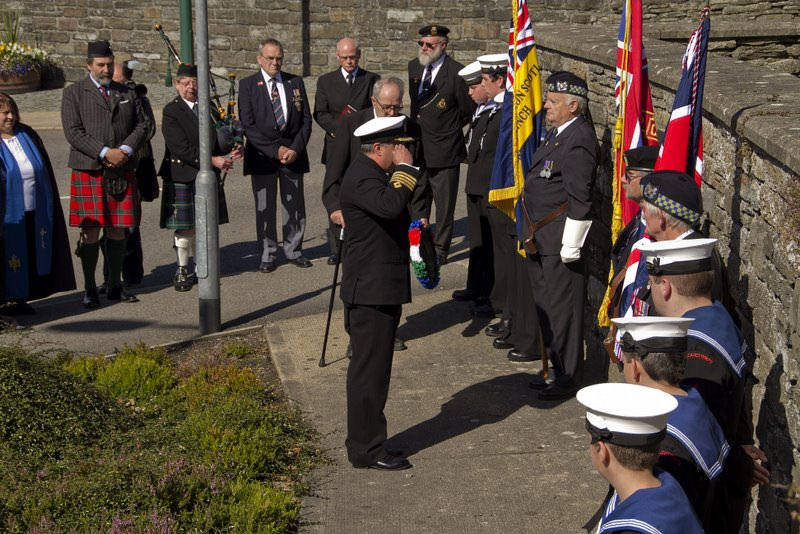 Photo: People Gathered In Wick To Remember the Crew Of the Isleford