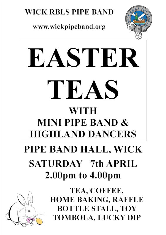 Photo: Easter Teas At Wick Pipe Band Hall
