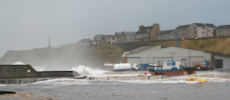 Storm hits Wick Bay