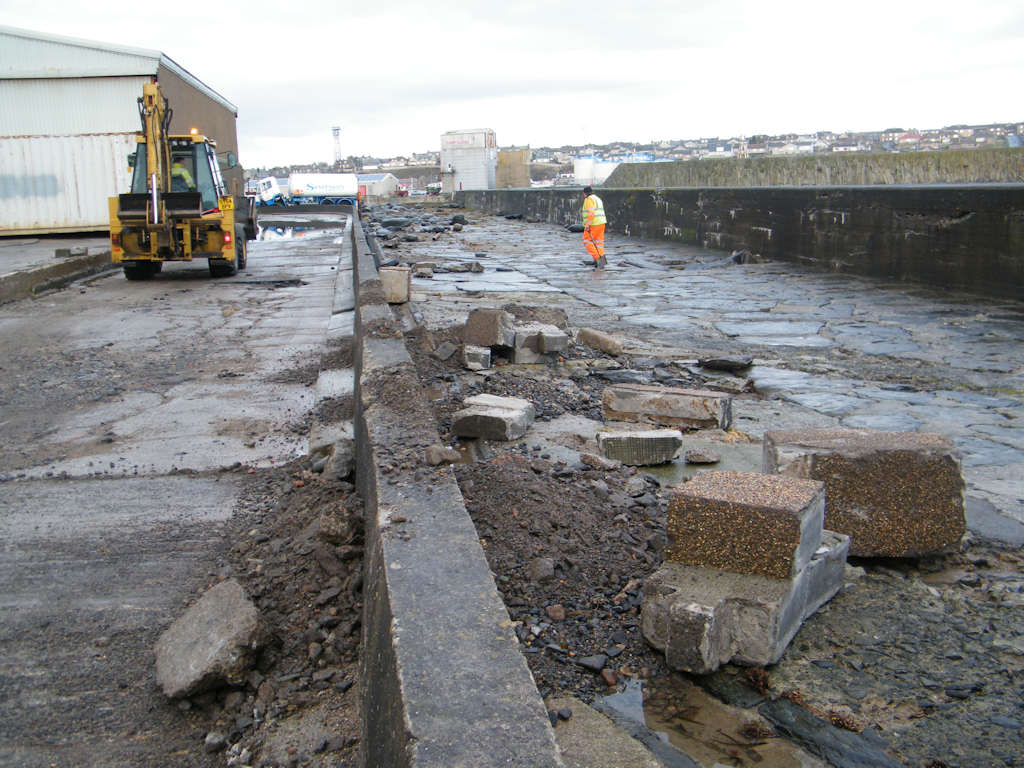 Photo: Calm and cleanup After Big Storm At Wick