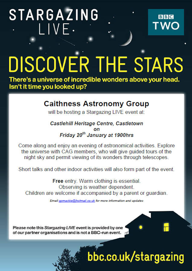 Photo: Caithness Astronomy Group - Star Gazing Live Event