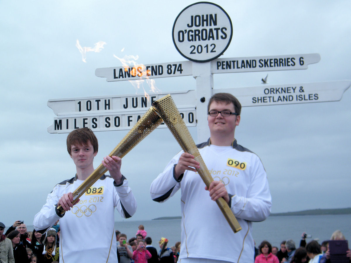 Photo: Olympic Torch Celebrations at John O'Groats