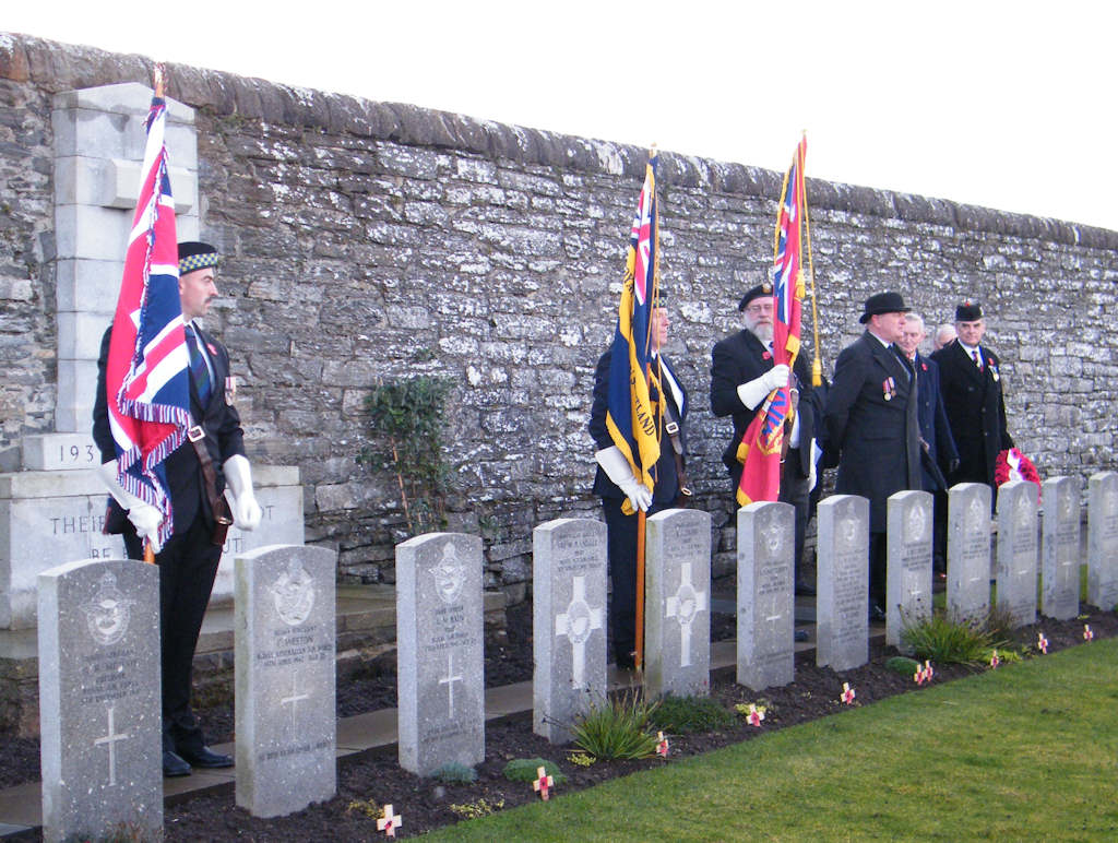 Photo: Remembrance At Wick Cemetery 11 November 2012