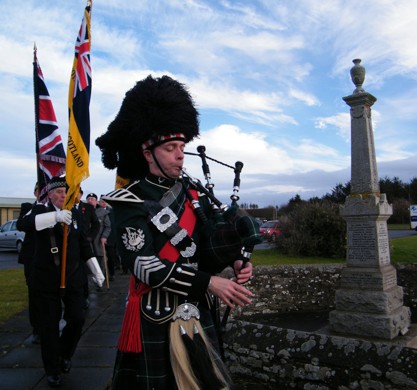 Photo: Remembrance At Ackergill and Hempriggs Memorial 11 November 2012