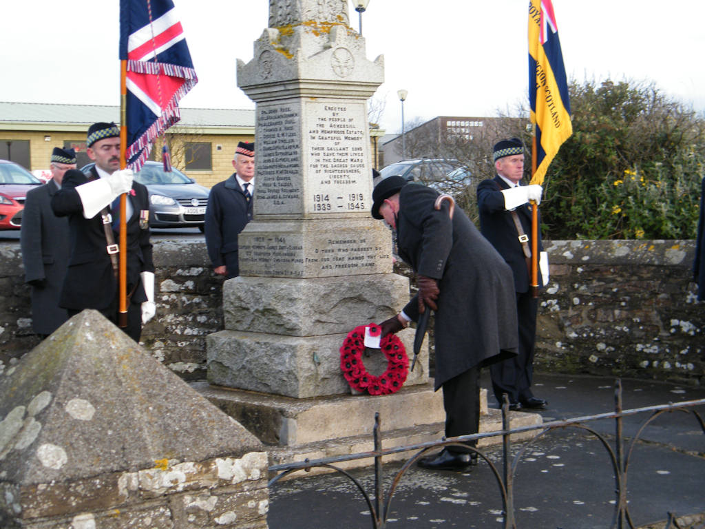 Photo: Remembrance At Ackergill and Hempriggs Memorial 11 November 2012