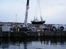 Lifting Small Boats At Wick Harbour