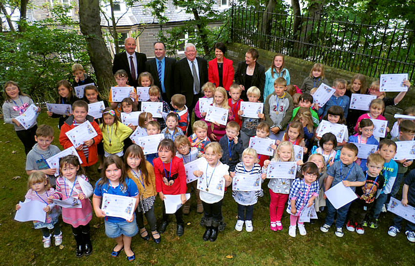 Photo: Some Of The Creepy Challenge Readers With Councillors