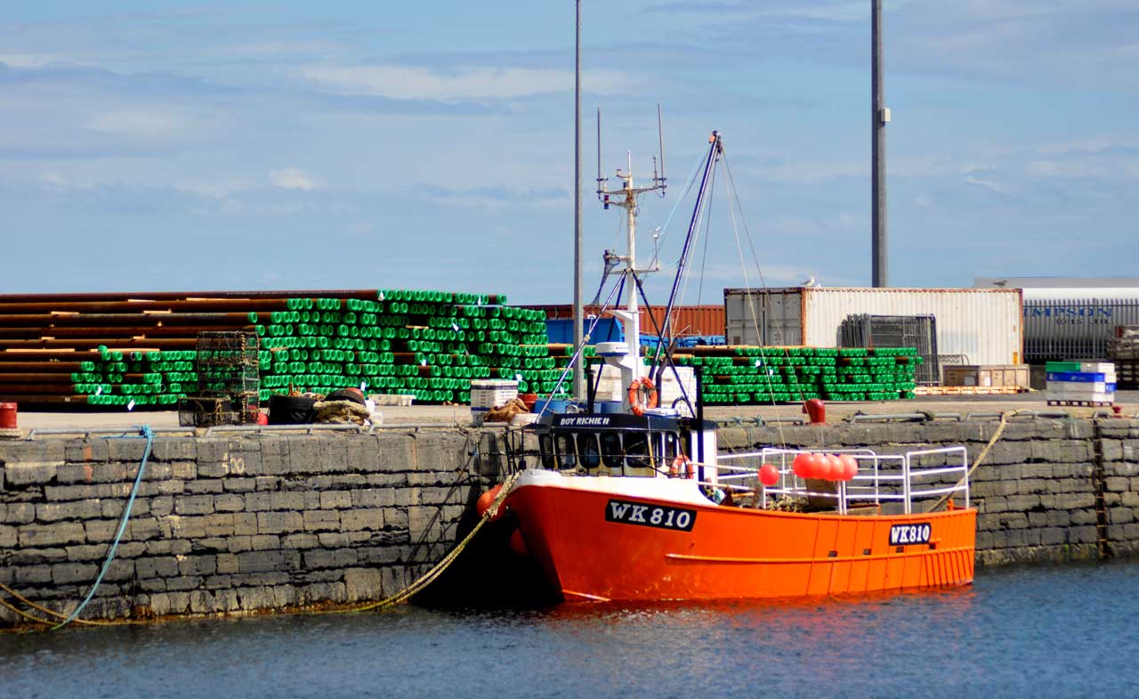 Photo: Looking Very Calm At Wick Harbour Compared to the Big Storm in December