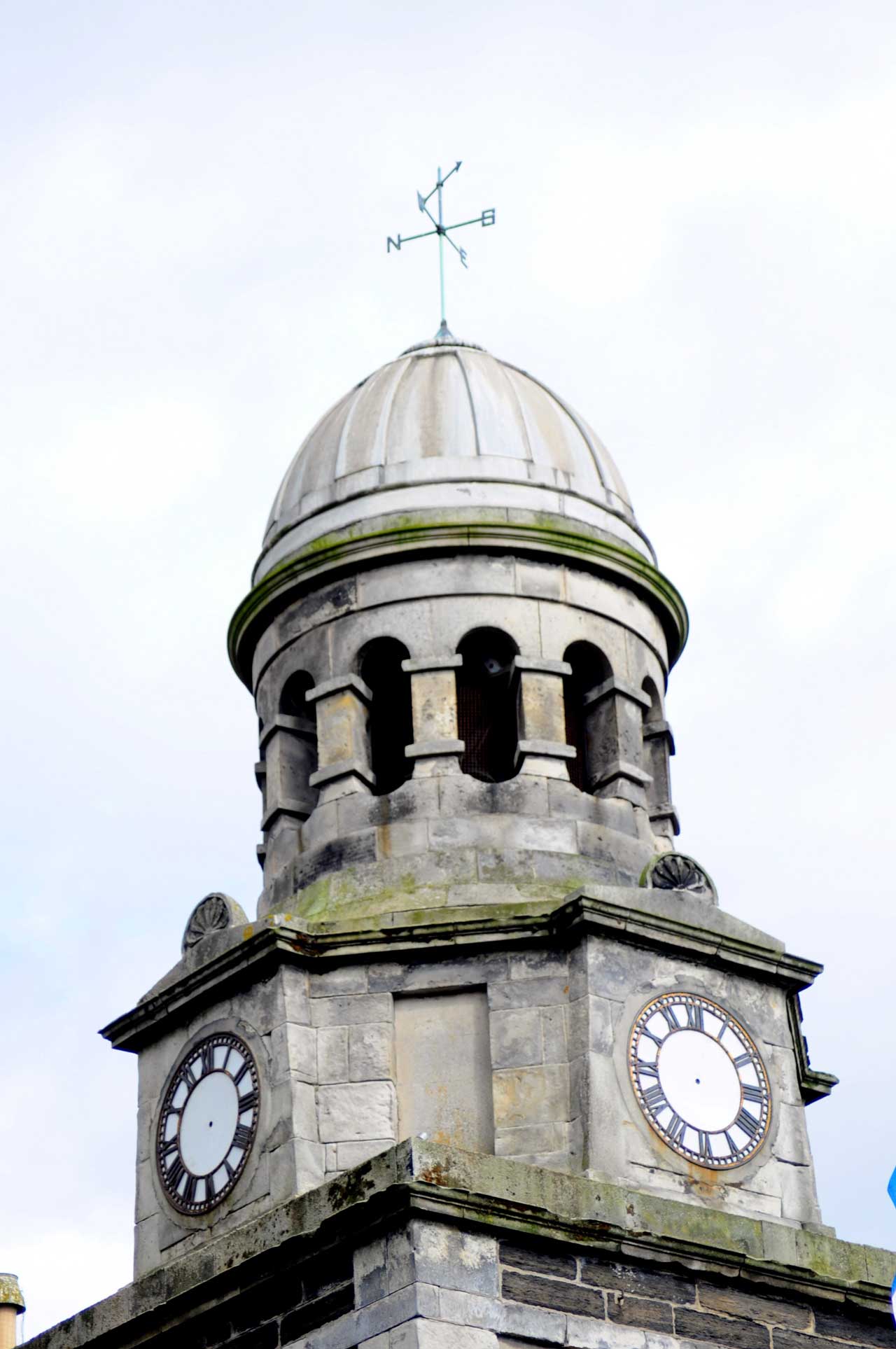 Photo: Wick Town Hall Clock Stopped For Repairs