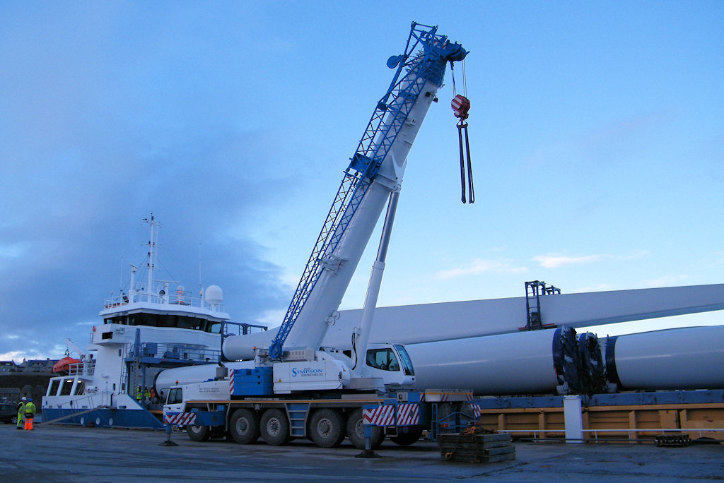 Photo: More Wind Turbines Arrive At Wick Harbour on Filia Nettie